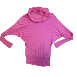 Line Modal and Cashmere Pink Cowl Neck Sweater Size Medium